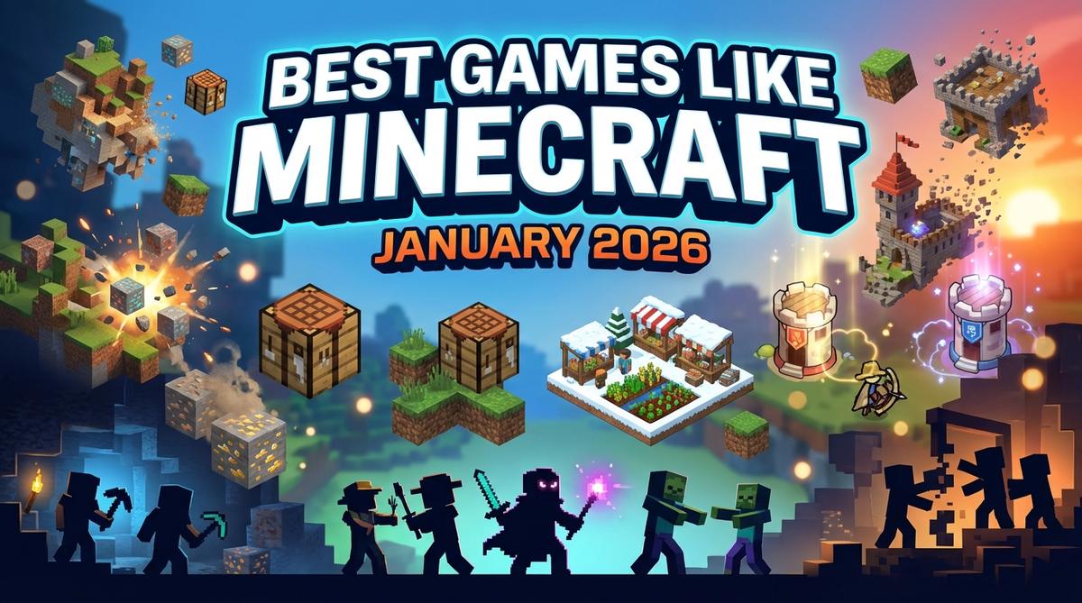 Discover 7 amazing games like Minecraft in 2026! Explore sandbox adventures, crafting, and creative building games. Play Sprunki Craft, Farm Defense & more now!