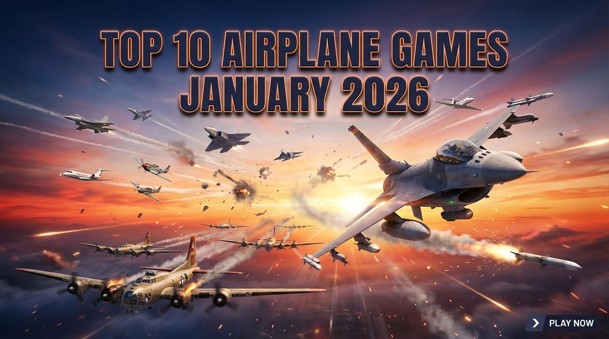 Discover the best airplane games for PC in January 2026! From Flight Simulator to intense dogfights and air warfare. Play now and dominate the skies!