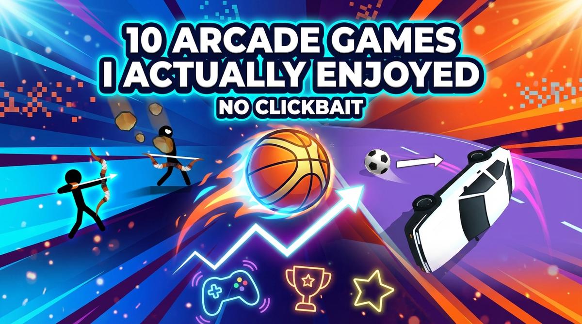 Discover 10 amazing arcade games including Basketball Stars, Geometry Arrow, and Turbo Stunt Racing. Fast-paced action for iPhone and more. Play now!