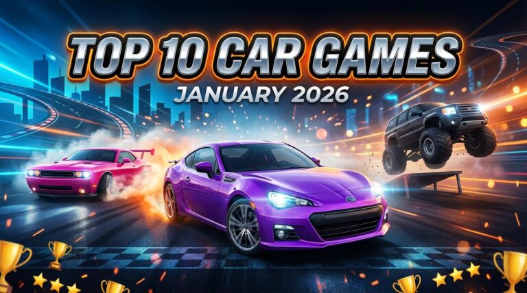 Top 10 Car Games January 2026 Race Drift Now Top 10 Car Games January 2026 Featured Image 1 768x428 