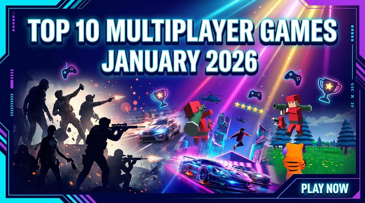 Discover the best multiplayer games of January 2026! Featuring Hazmob FPS, MFPS Military Combat, Battlefeel & more. Play top FPS and battle royale games now!