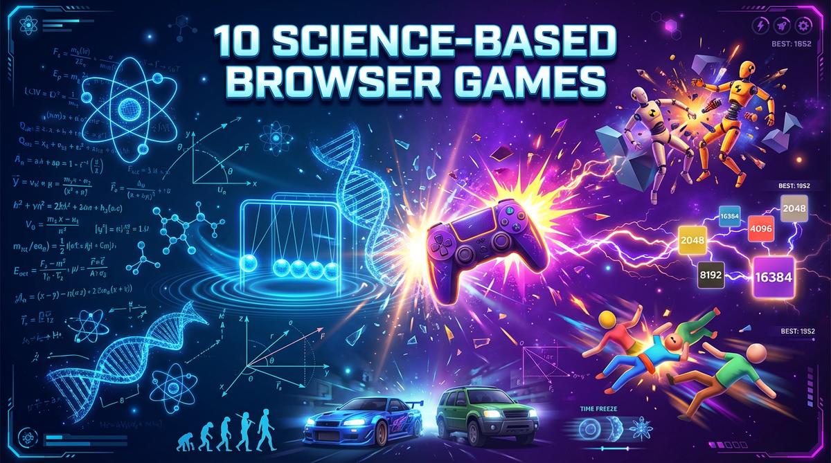 Master physics while gaming! Play 10 science-based browser games including 2048 Physics, God Of Entropy & crash test simulators. Free educational games for P...
