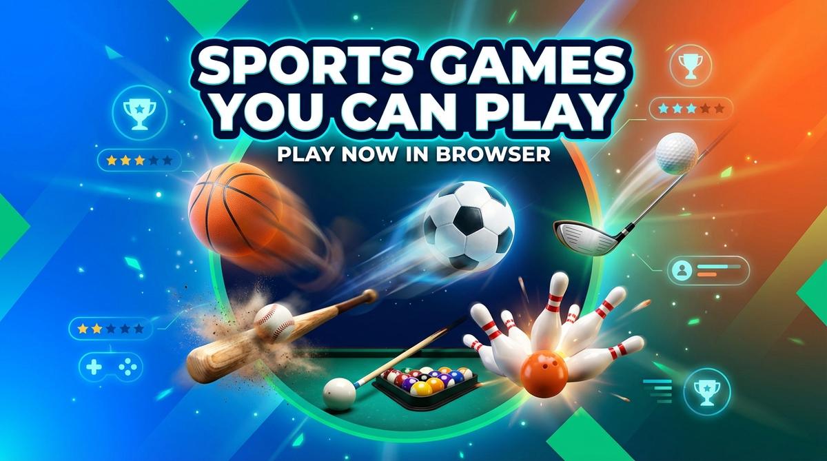 Play the best browser sports games in 2026! Basketball Stars, Soccer Random, Penalty Challenge & more. No downloads needed. Start playing free now!