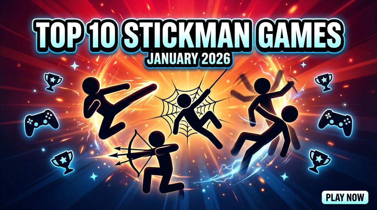 Discover the top 10 stickman games of January 2026! From Stick Street Fighter to Stickman Epic, find the best action-packed games for PC and teens. Play now!