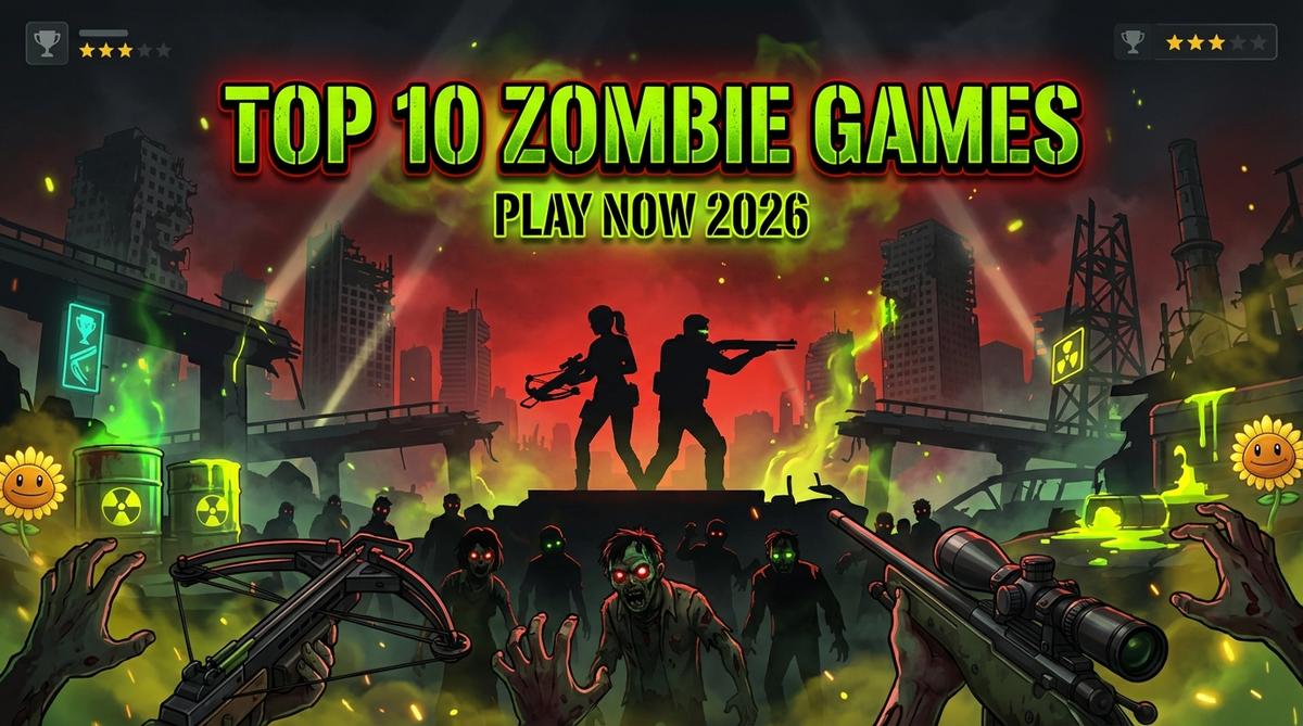 Discover the best zombie survival games for PC in 2026! Play Zombie Hunter, Rise of the Dead, STALKER 2033 & more. Start your zombie adventure today!
