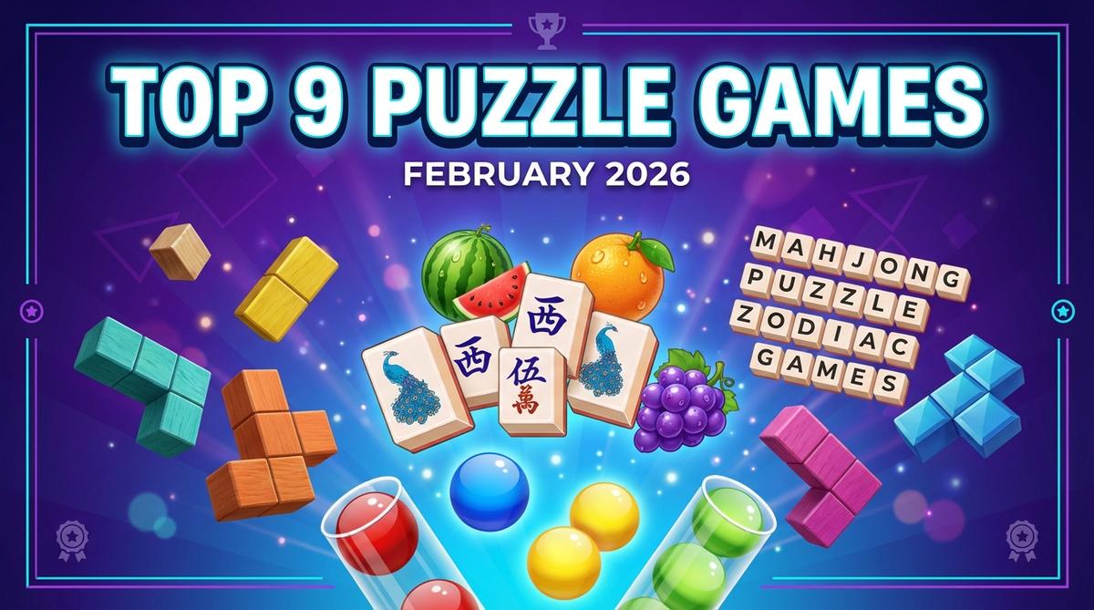 Discover the best 9 puzzle games of February 2026! Play Block Blast Master, Wood Blocks Jam, Ball Sort & more addictive brain-training games. Start playing now!
