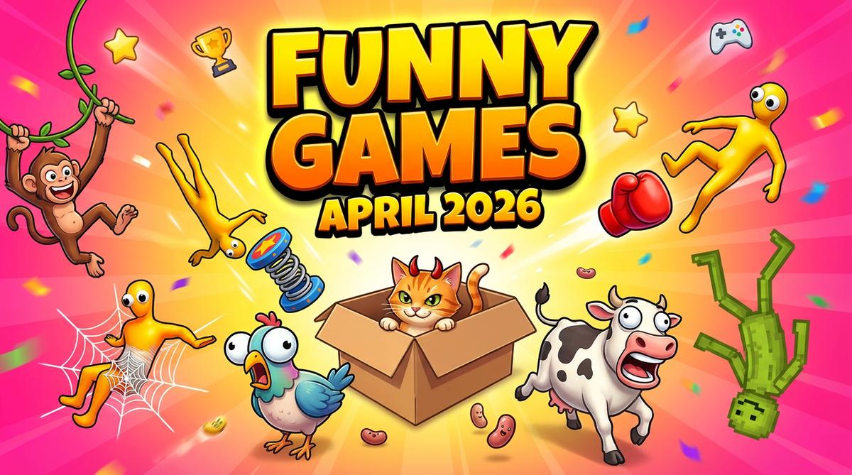 Discover the top 10 funniest games of April 2026! From ragdoll physics to crazy cats and monkeys. Play addictive, fast-paced comedy games now!