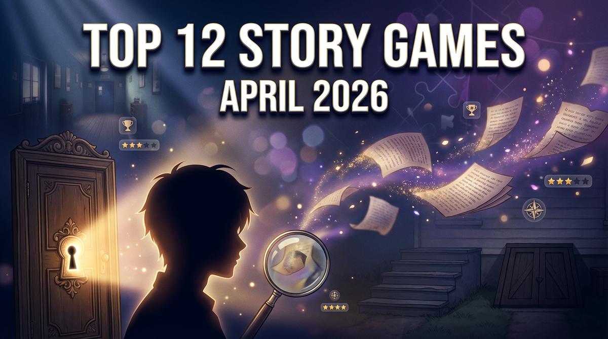 Discover the best story-driven games of April 2026! Featuring mystery adventures, escape rooms, and anime novels. Play top single-player story games now!