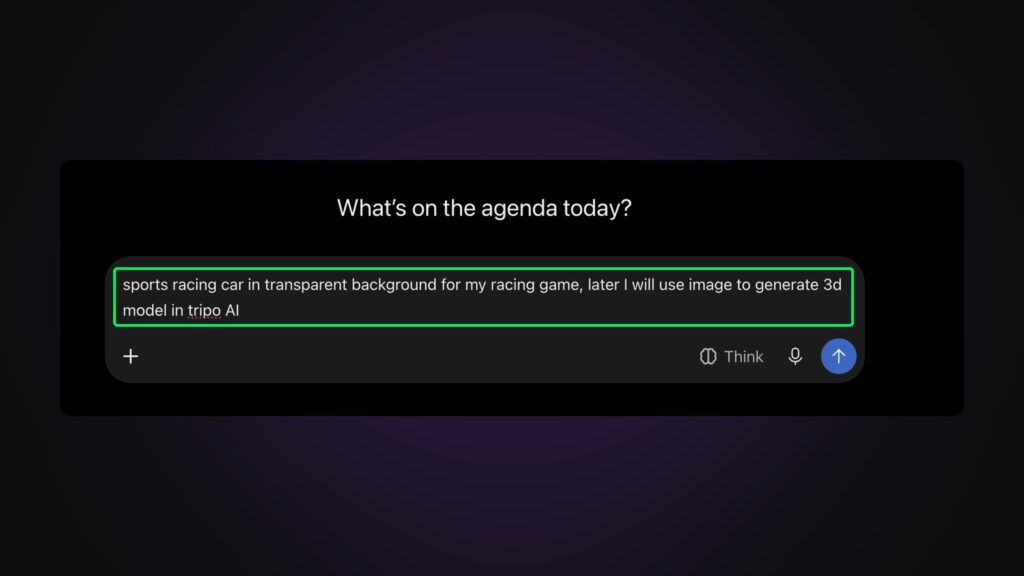 The prompt in ChatGPT
