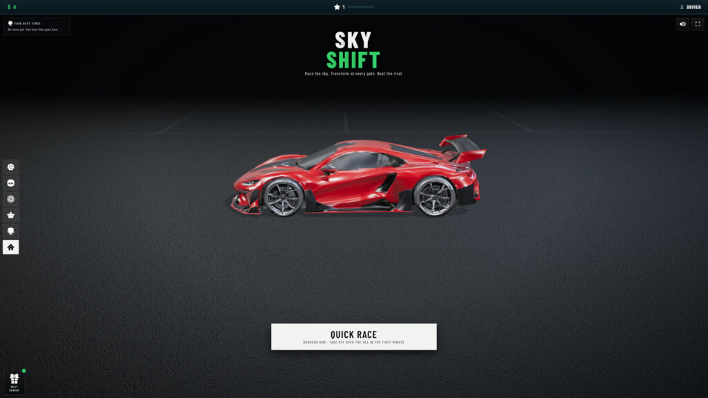 The main menu. The name was the agent's idea