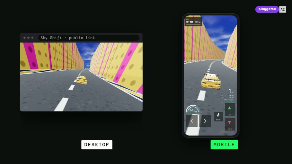 Sky Shift on a computer and on a phone