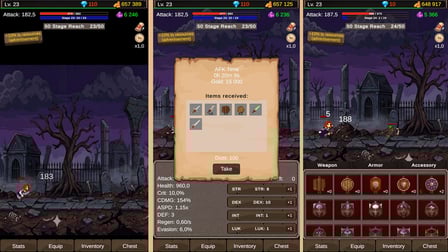 Dust & Blades: Idle RPG - Screenshot 1