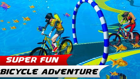 Underwater Bicycle Racing Tracks : BMX Impossible Stunt