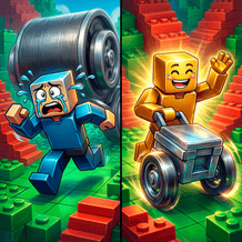 Obby: Crazy Rail Ride