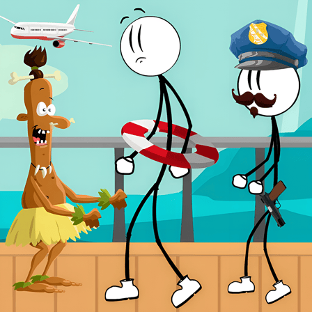 Stickman Escape - Plane and Ship