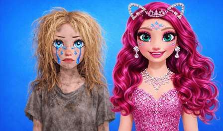 Rich vs Poor Girl: Dress Up & Makeover