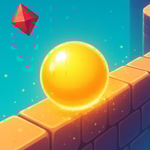 Bouncy Ball: Crystal Wall Dash