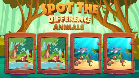 Spot the Difference Animals