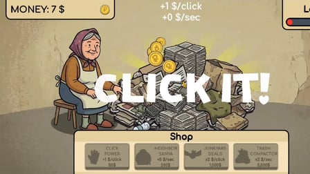 Grandma's Clicker: Dump - Screenshot 1