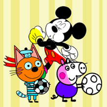 Cartoon coloring book