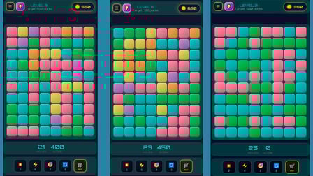 Neon cascade - Screenshot 2