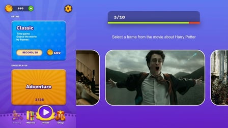 Guess the movie - Trivia Quiz - Screenshot 1