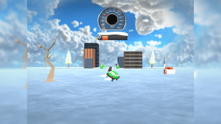 Winter Car Jump - Screenshot 1