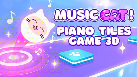 Music Cat! Piano Tiles Game 3D