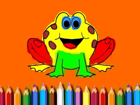 BTS Funny Frog Coloring Book