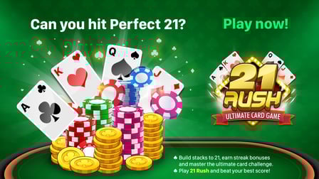 21 Rush - Ultimate Card Game - Screenshot 1