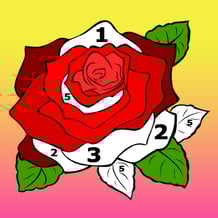 Color by Numbers. Anti-stress Drawings.