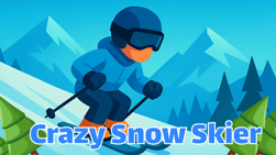 Crazy Snow Skier