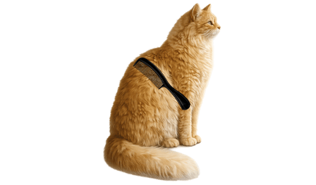 Comb the cat