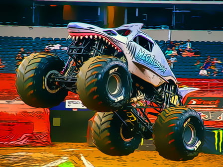 Monster Truck Racing Puzzle