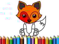 Fox Coloring Book