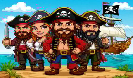 Pirate three in a row