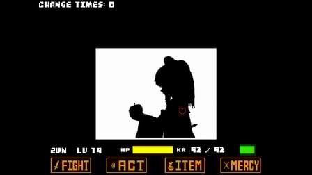 Bad Apple!! Undertale Fight - Screenshot 1