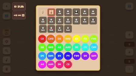 Musical Ball: create your own melody - Screenshot 4