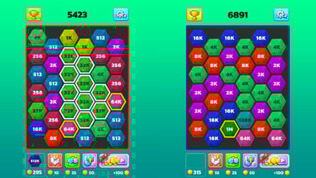 2048 Hex Merge - Screenshot 4