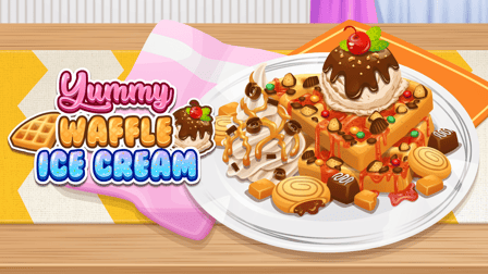 Yummy Waffle Ice Cream