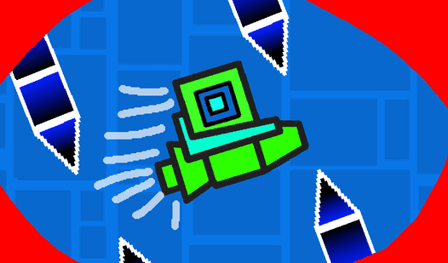 Geometry Dash: Flight with obstacles