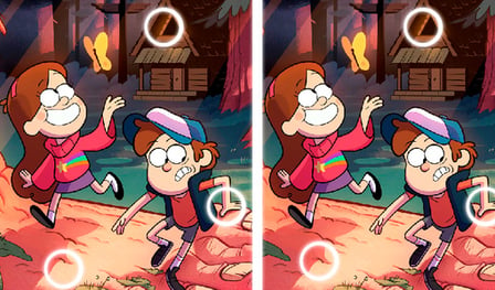 Gravity Falls: Spot the differences!