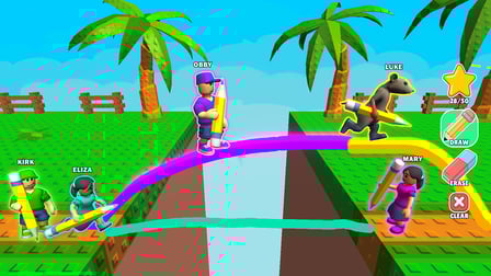 Obby online with friends: Draw and Jump! - Screenshot 4