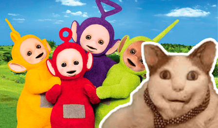 Boo! Scared? Teletubbies.