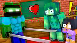Noob protects the school