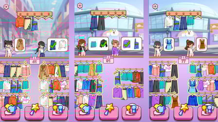 Girl's Closet: Match & Clear - Screenshot 1