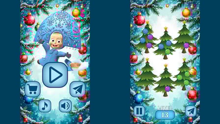 Help Masha decorate the Christmas Tree! - Screenshot 1