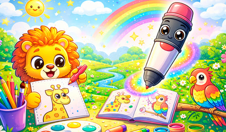 Magic Coloring Book for Little Artists