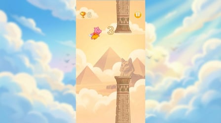 Flappy Hippo: Ancient world - Screenshot 2