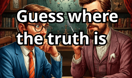 Guess where the truth is